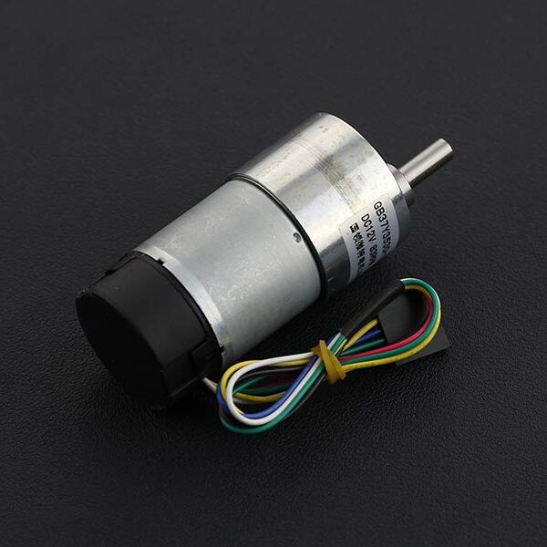 Metal DC Geared Motor w/Encoder - 12V 83RPM 45Kg.cm