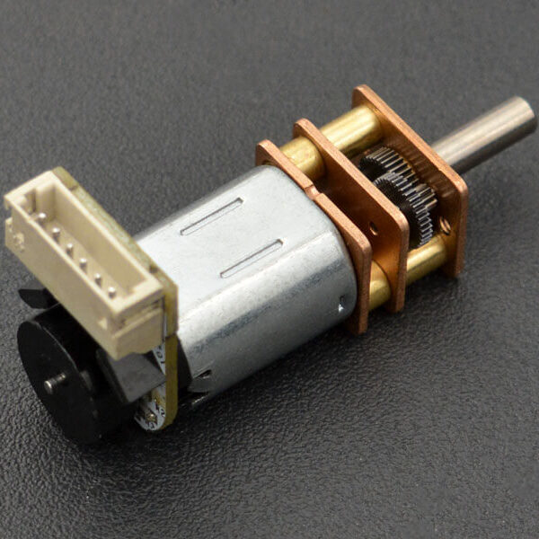 Micro Metal Geared motor w/Encoder – 6V 530RPM 30:1