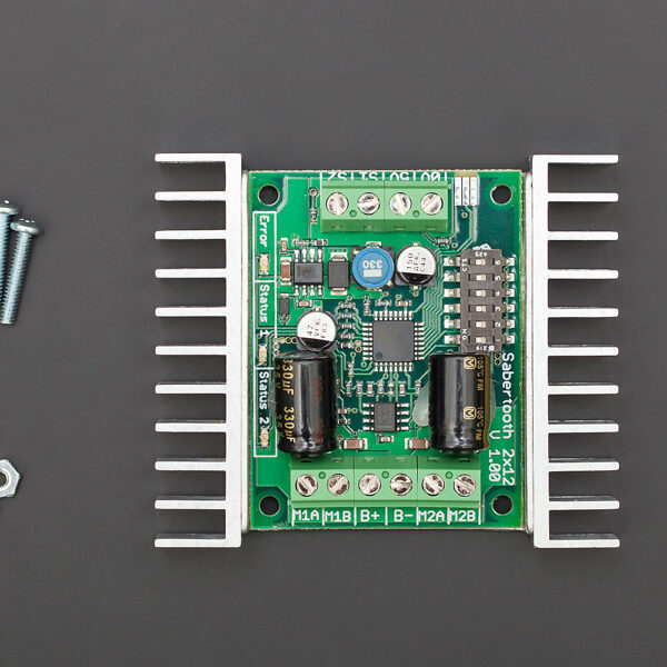 Sabertooth dual 12A motor driver