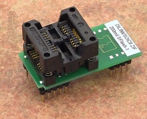 70 1270 DIL8W SOIC8 ZIF 200MIL SFLASH, special adapter, assigned for Serial Flash devices in 200mil SOIC/SOP/SO package with 8-pins