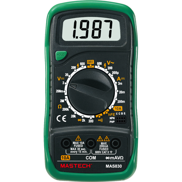 MAS830 - Manual Ranging Digital Multimeter