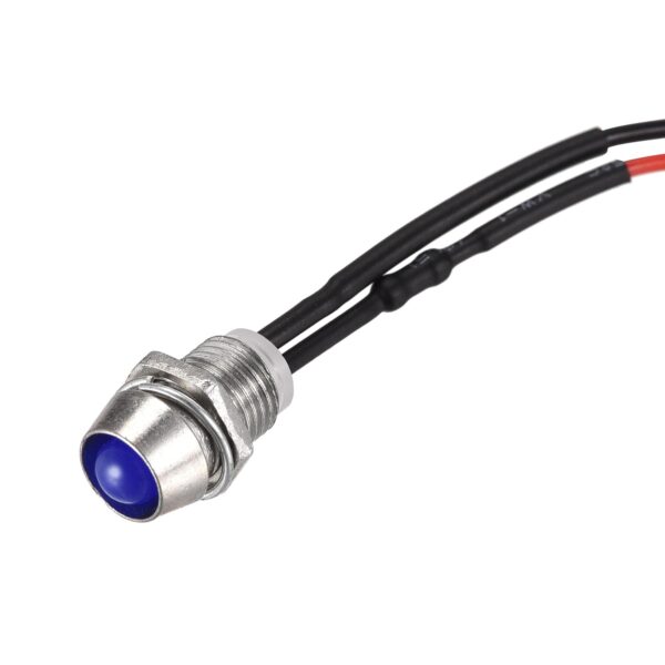 8MM LED INDICATOR LIGHT 24VDC BLUE