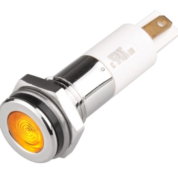 INDICATOR 10MM YELLOW 12V