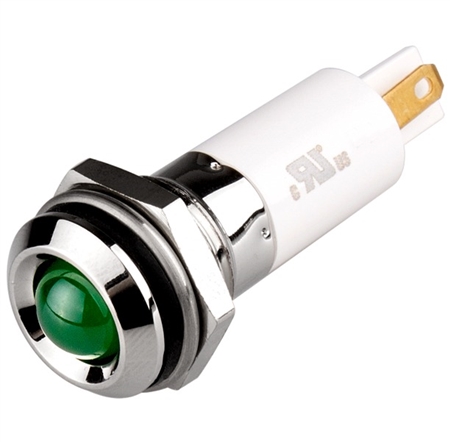 12MM LED INDICATOR 24VDC GREEN