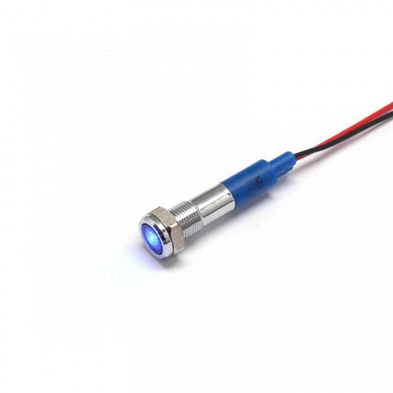 6MM LED INDICATOR LIGHT 24VDC BLUE