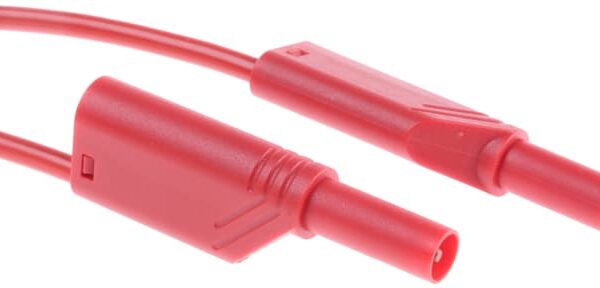 Hirschmann Test & Measurement Test lead, 32A, 1000V ac/dc, Red, 1m Lead Length