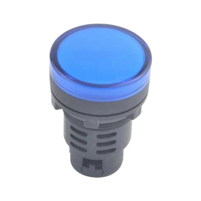 AD16-16C 24V Blue LED Indicator, 16mm Hole Diameter