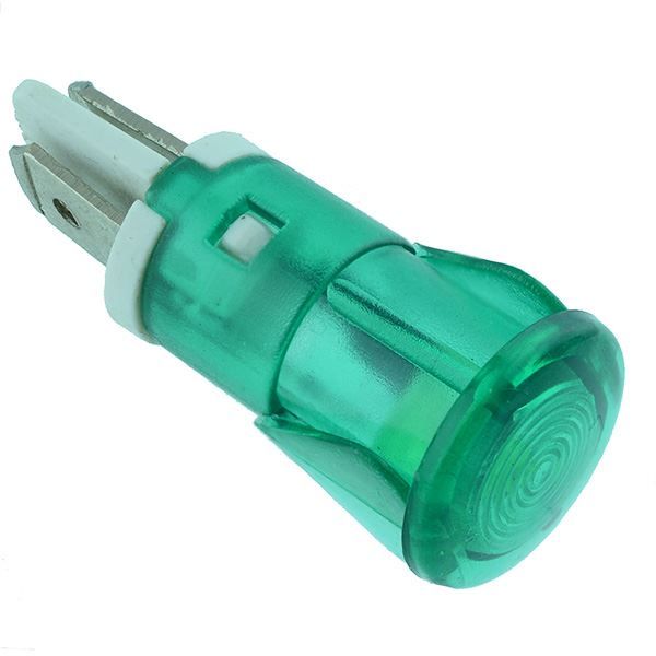 12MM PLASTIC LED INDICATOR 220VAC GREEN