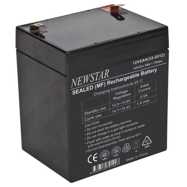 33-0512 12V 5AH NEWSTAR BATTERY