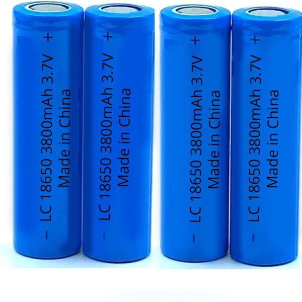 18650 3800MAH 3.7V LI-ION RECHARGEABLE BATTERY Set of 4