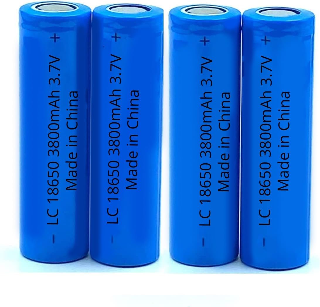 18650 3800MAH 3.7V LI-ION RECHARGEABLE BATTERY Set of 4