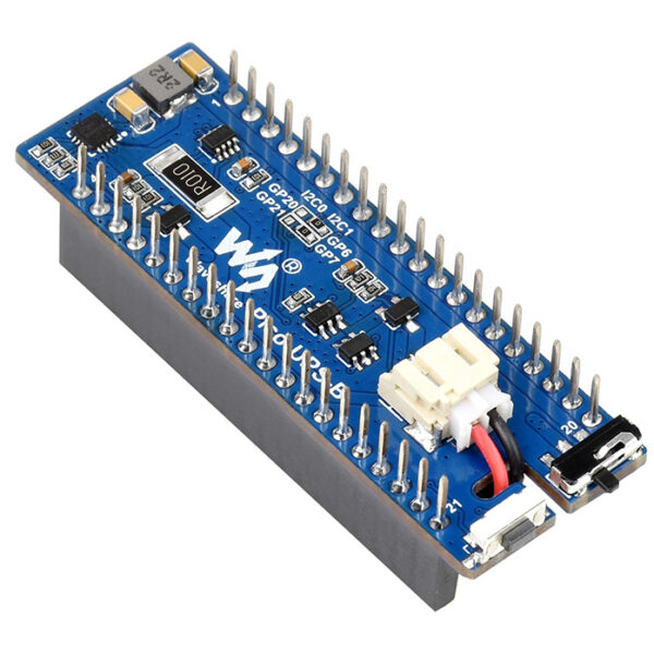 UPS Module for Raspberry Pi Pico Board Uninterruptible Power Supply UPS HAT Power Management Expansion Board 5V Monitoring Battery Operating Status via I2C Bus