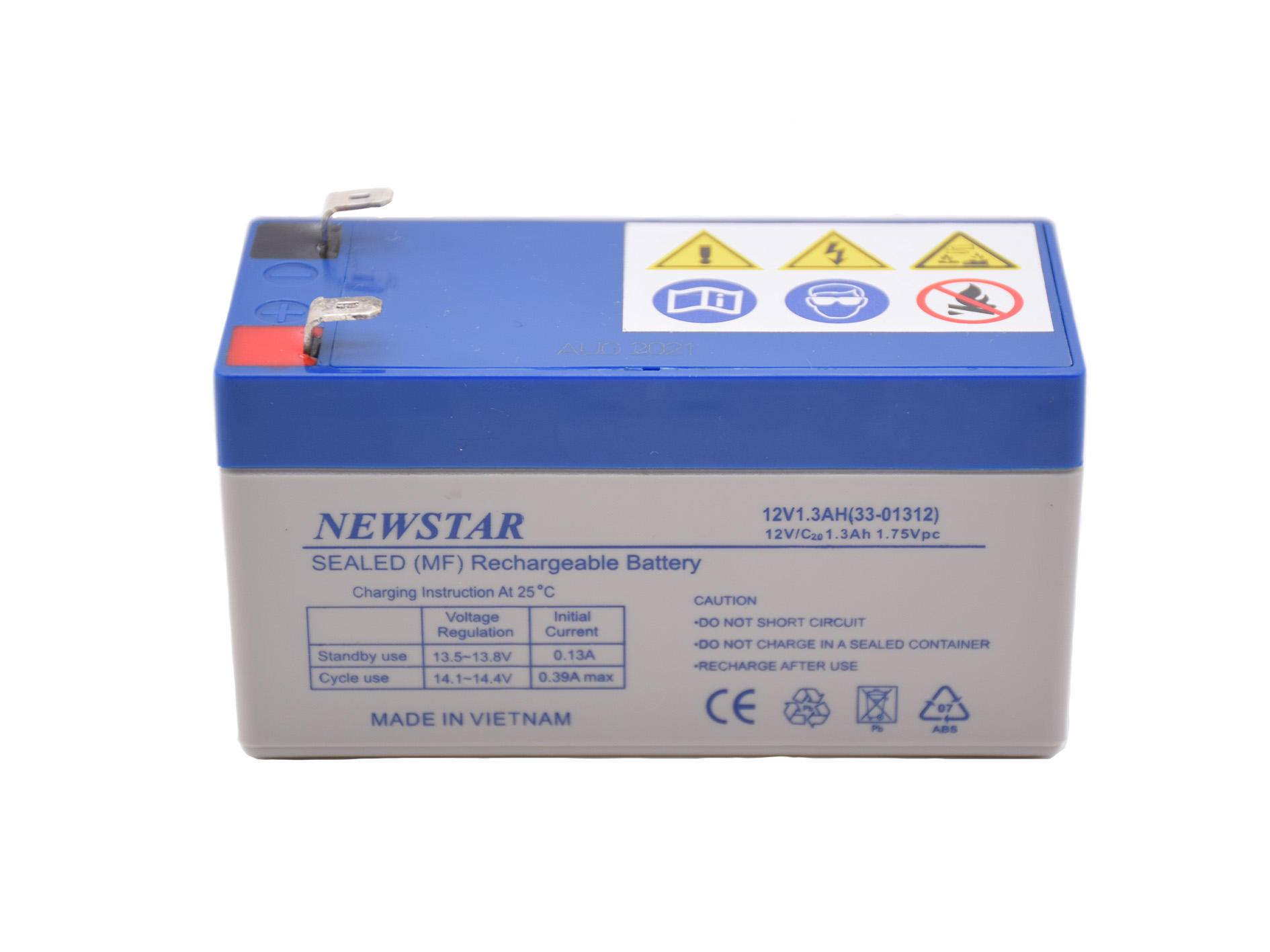 12V 1.3AH AGM VRLA BATTERY 33-01312