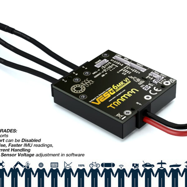 VESC 6 MkV In CNC T6 Silicone Sealed Aluminium Box with Genuine XT90 Connectors - Vedder Electronic Speed Controller TRAMPA Special ( NO VESC Connect Dongle; NO VESC mounting plate; NO Silicone Seal; No power switch )