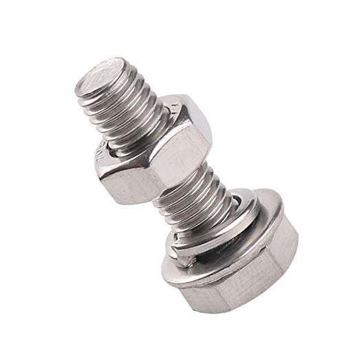 Bolt size 5mm Allen head Length 15 mm (stainless steel). With plain washerlock washer star washer and nut