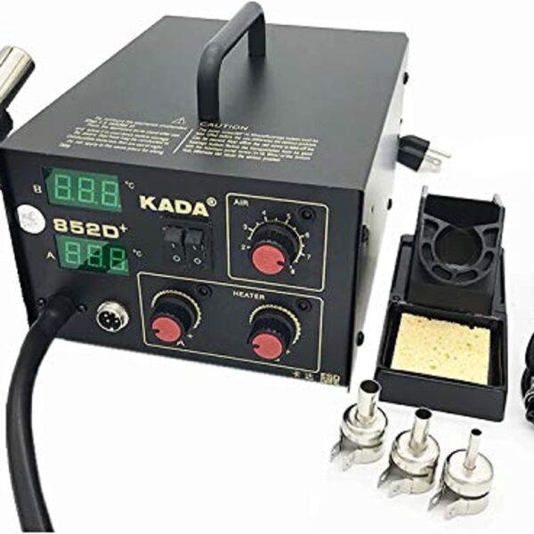 KADA 852D+ Brushless Fan Hot Air Gun Smd Rework Soldering Desoldering Station