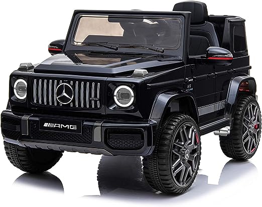 Licensed Mercedes Benz AMG G63 12V Ride On Car with Remote Control for Kids Black 0002 T B