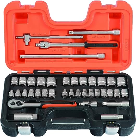 Socket Set Bahco S380 Socket Set Metric 3/8 Drive 38Pieces