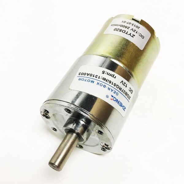 Zhengke miniature speed regulation DC motor deceleration motor ZGB37RG 12v/ rpm 5