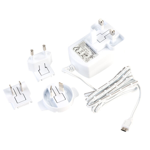 T5875DV Power Supply, White, Raspberry Pi, Micro USB Cable, 5.1V, 2.5A, 1.5m