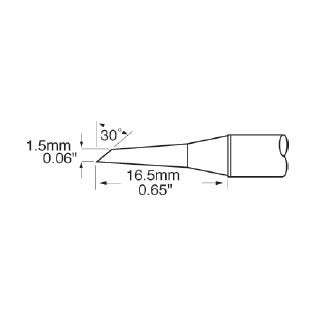 SFP-DRH15 SFP Rework Cartridge, Hoof, 1.5 mm (0.059")