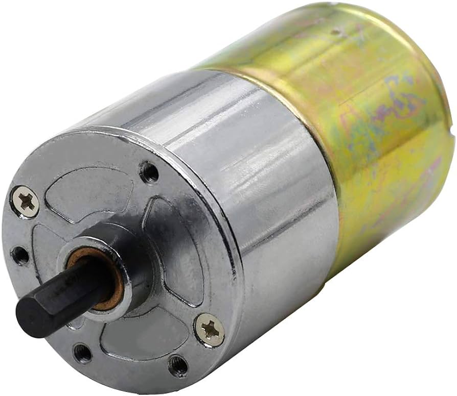 DC 12V 30 RPM Gear Motor High
 Torque Electric Micro Speed Reduction
 Geared Motor Centric Output Shaft
 37mm Diameter Gearbox with 2
 Terminals