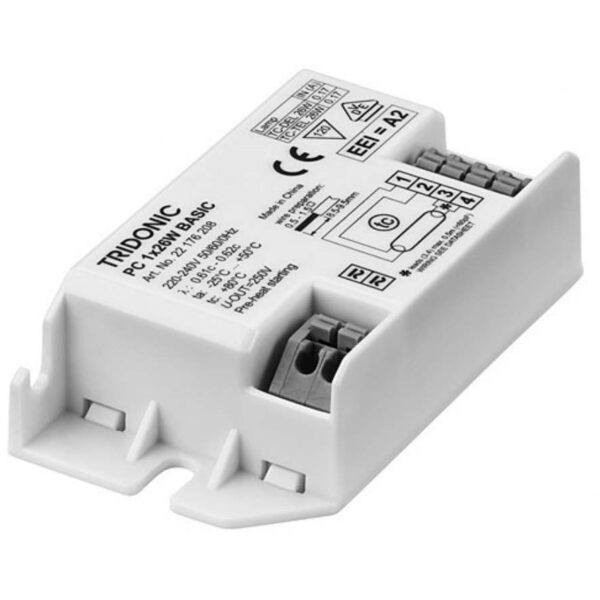 TRIDONIC DIGITAL HIGH FREQUENCY SQUARE FLUORESCENT BALLAST - RUNS 28W 2D OR COMPACT PL 26W - 22176208