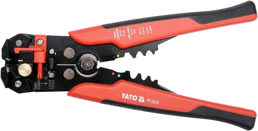 YATO Ratchet Crimping Pliers 20-8AWG 1.5-10mm2 YT-2297