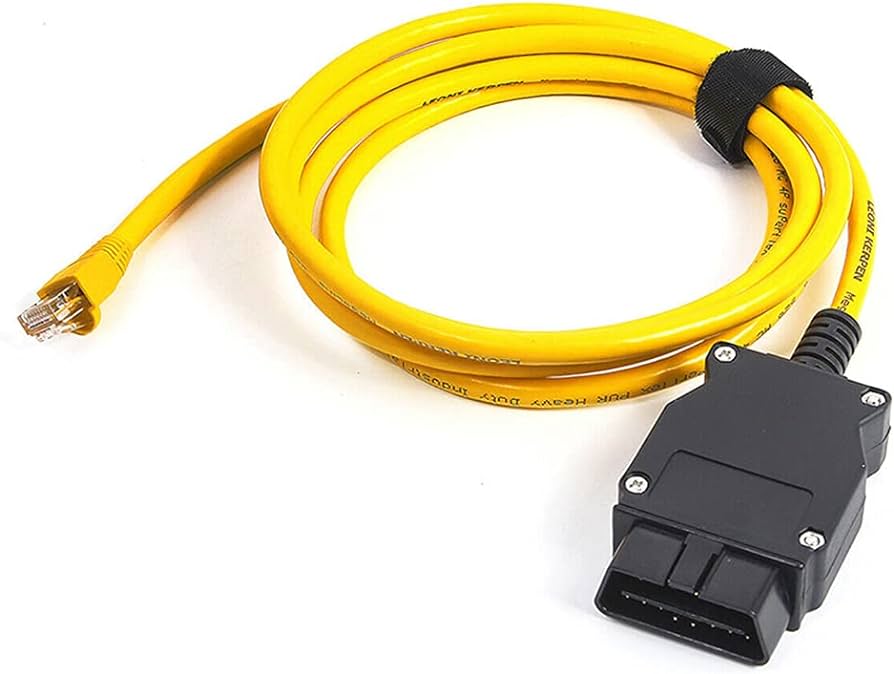 ENET OBD Cable Ethernet RJ45 to OBD2 Connector OBDII Interface F-Series ECU Coding Programming Car Diagnostic Refresh Hidden Data Tool