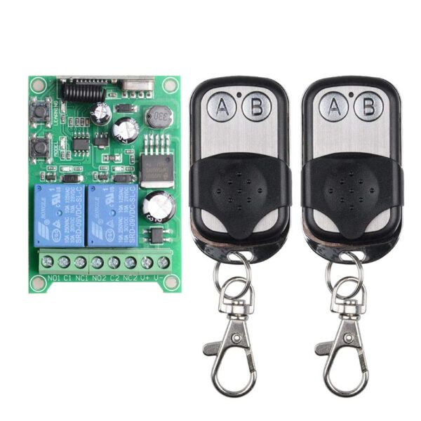 DC12V 2CH WIRELESS RECEIVER REMOTE CONTROL SWITCH MODULE