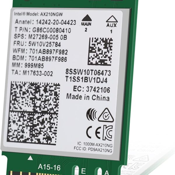 Dual Band Intel Wi-Fi 6E AX210NGW NGFF 802.11AX 2400Mbps Wifi Card Bluetooth 5.2