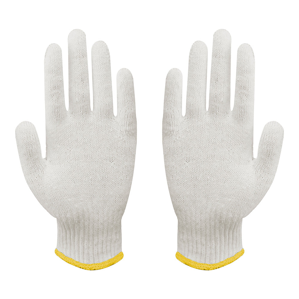 Bleached Cotton Gloves - 400 Grams/Dozen