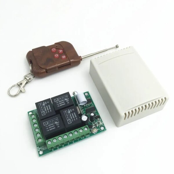 DC12V 4CH WIRELESS RECEIVER REMOTE CONTROL SWITCH MODULE