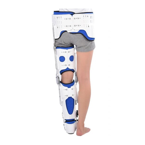 Knee Orthosis Large-Angle Adjustable Hip Knee Ankle Foot Hip Crotch Waist Knee Ankle Foot Joint Leg Fixed Support High Protector - Double