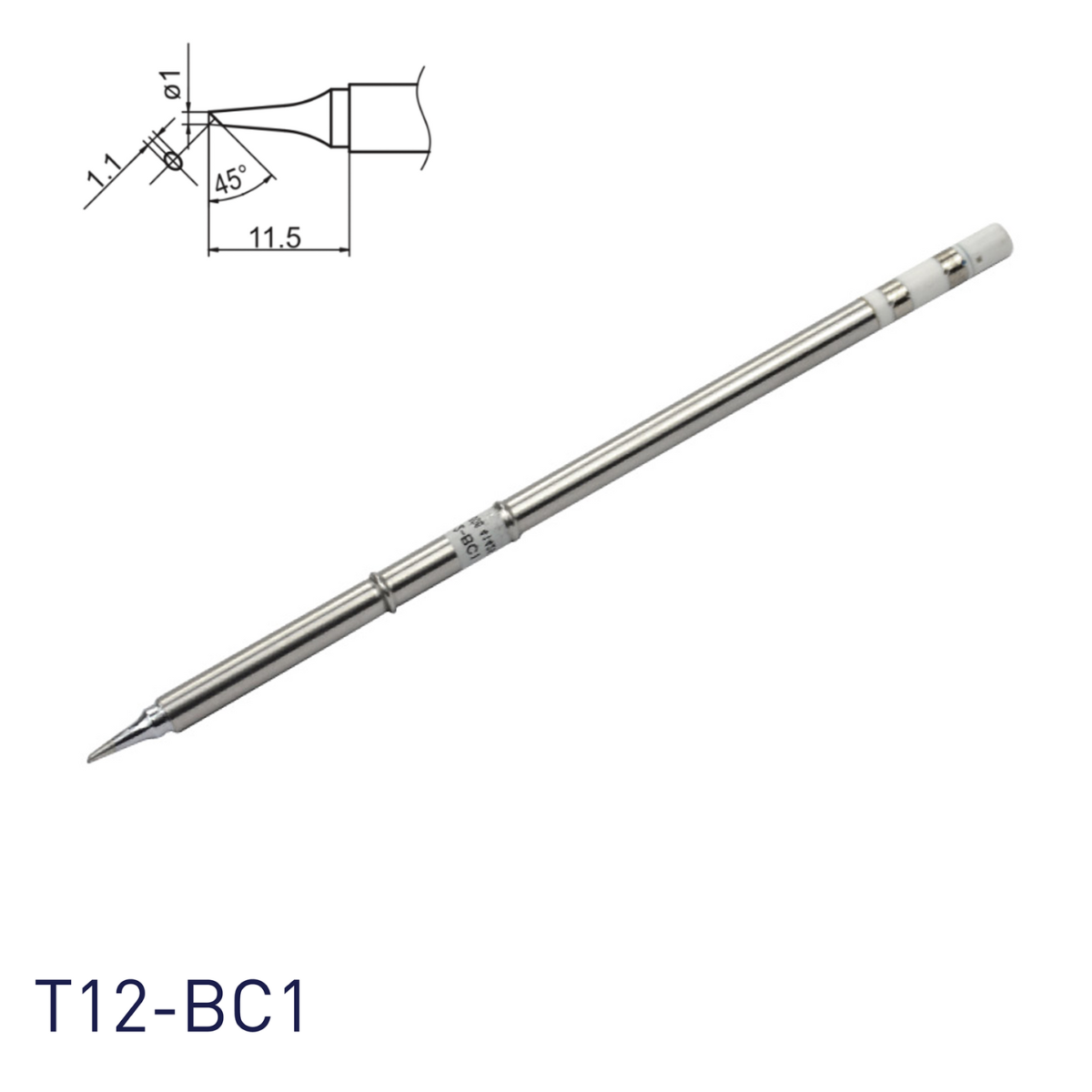 T12-BC1 SOLDERING TIP SHAPE-1BC FOR FM-2025.FM-2027. FM-2028. FX-9501