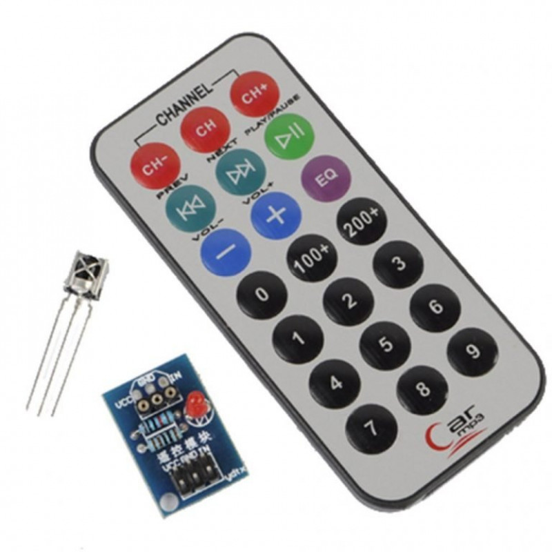 KOOBOOK Set HX1838 NEC Infrared IR Remote Control Sensor Module IR Receiver Module DIY Kit for arduino