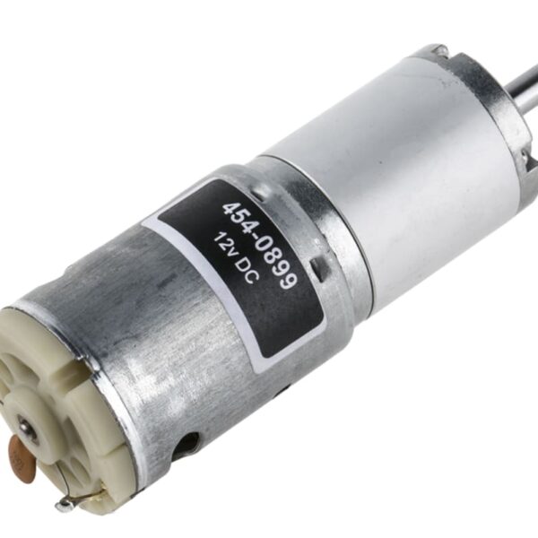 454-0899 12 V 4.5 Ã¢â€ â€™ 15 V dc 12000 gcm Brushed DC Geared Motor Output Speed 24 rpm