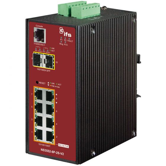 NS3552-8P-2S 8-PORT GIGABIT PoE+